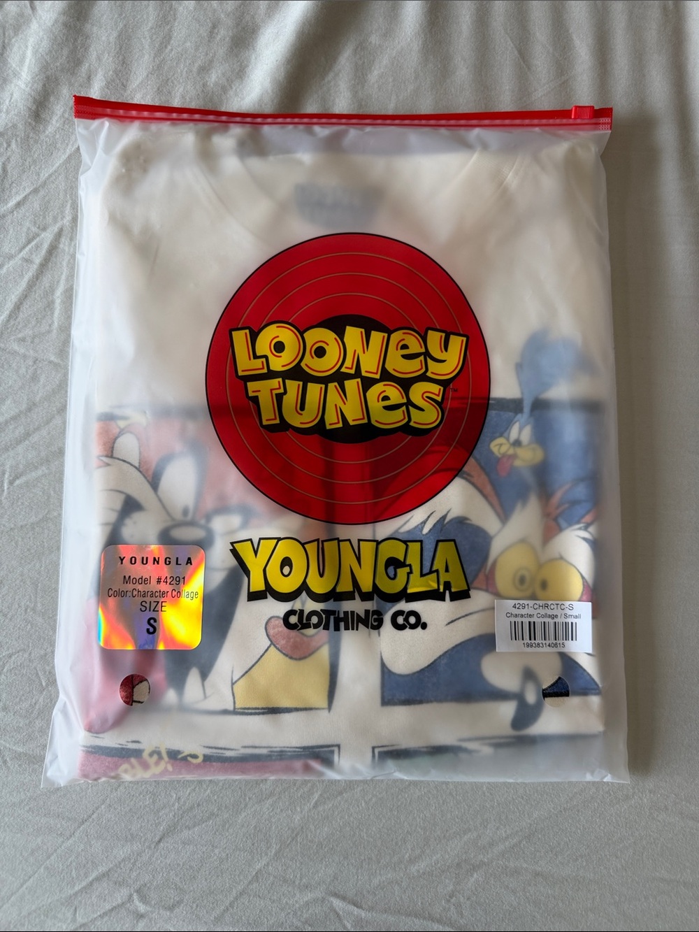 YoungLA 4291 Off White Looney Tunes Graphic Tee in Original Pack SOLD OUT!